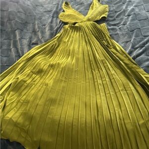Abercrombie & Fitch Chartreuse Maxi Dress